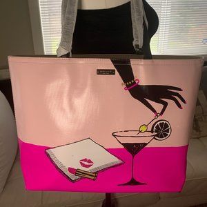 NWT Authentic Kate Spade Martini Glass Tote